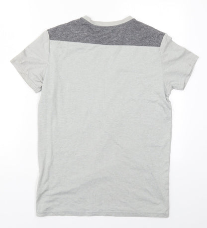 Reign Supreme Mens Grey  Polyester Basic T-Shirt Size S Crew Neck Pullover