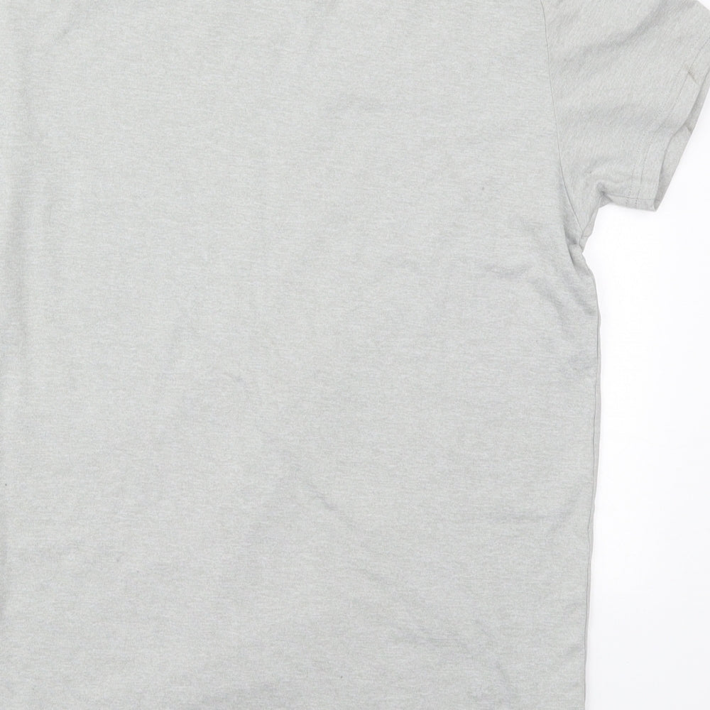 Reign Supreme Mens Grey  Polyester Basic T-Shirt Size S Crew Neck Pullover