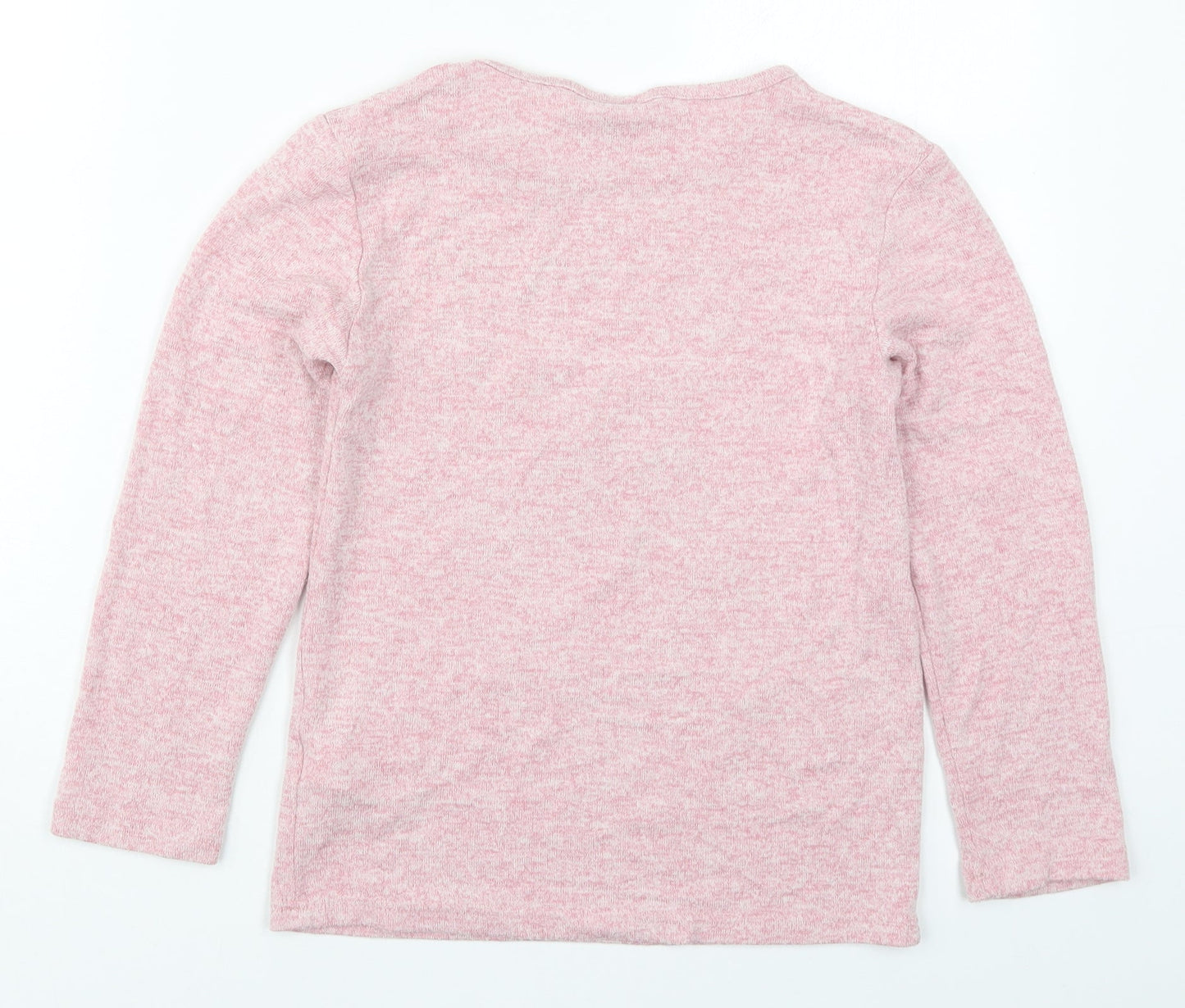 Primark Girls Pink  Viscose Basic T-Shirt Size 9-10 Years Round Neck Pullover - Embrace Your Inner Unicorn