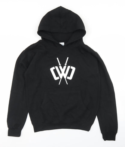 Gift Hub Boys Black  Cotton Pullover Hoodie Size XL