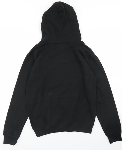 Gift Hub Boys Black  Cotton Pullover Hoodie Size XL