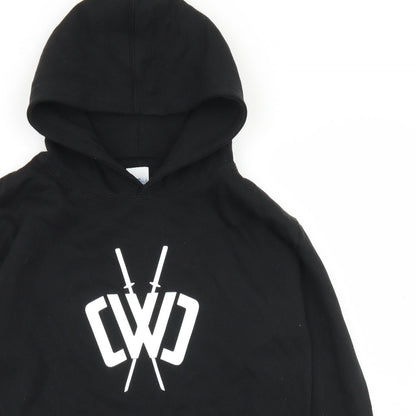 Gift Hub Boys Black  Cotton Pullover Hoodie Size XL