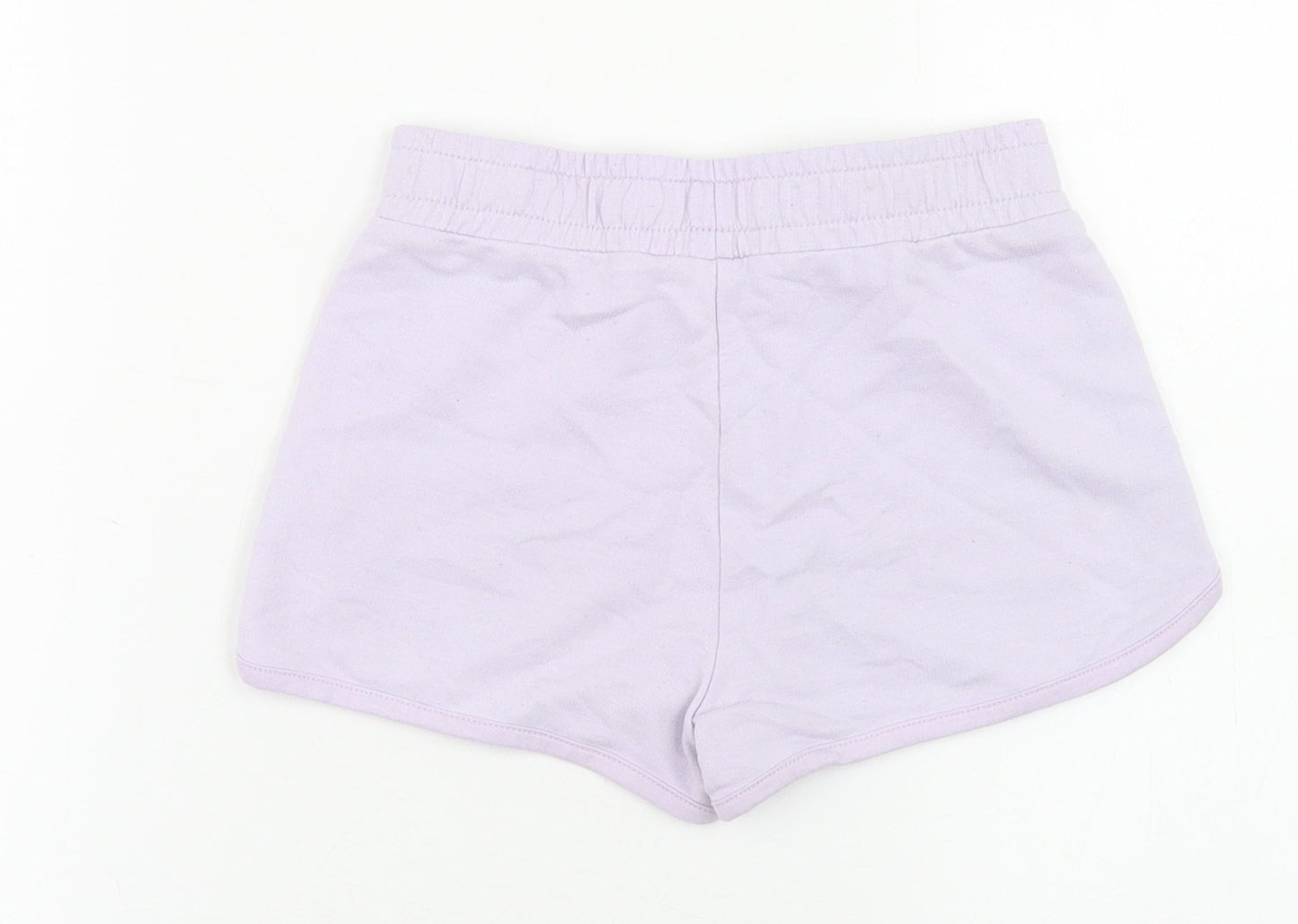Dunnes Stores Girls Purple  Cotton Sweat Shorts Size 6-7 Years  Regular
