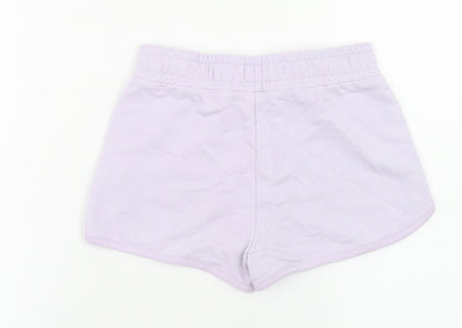 Dunnes Stores Girls Purple  Cotton Sweat Shorts Size 6-7 Years  Regular