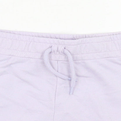 Dunnes Stores Girls Purple  Cotton Sweat Shorts Size 6-7 Years  Regular