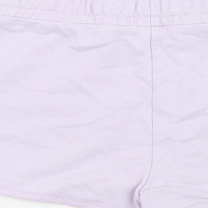 Dunnes Stores Girls Purple  Cotton Sweat Shorts Size 6-7 Years  Regular