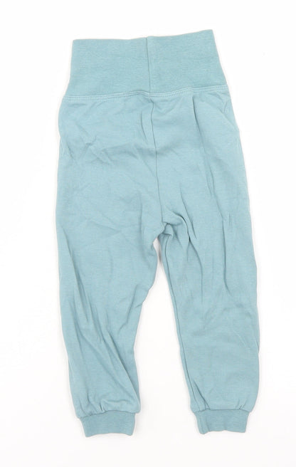 Lupilu Girls Blue  Cotton Jogger Trousers Size 6-9 Months