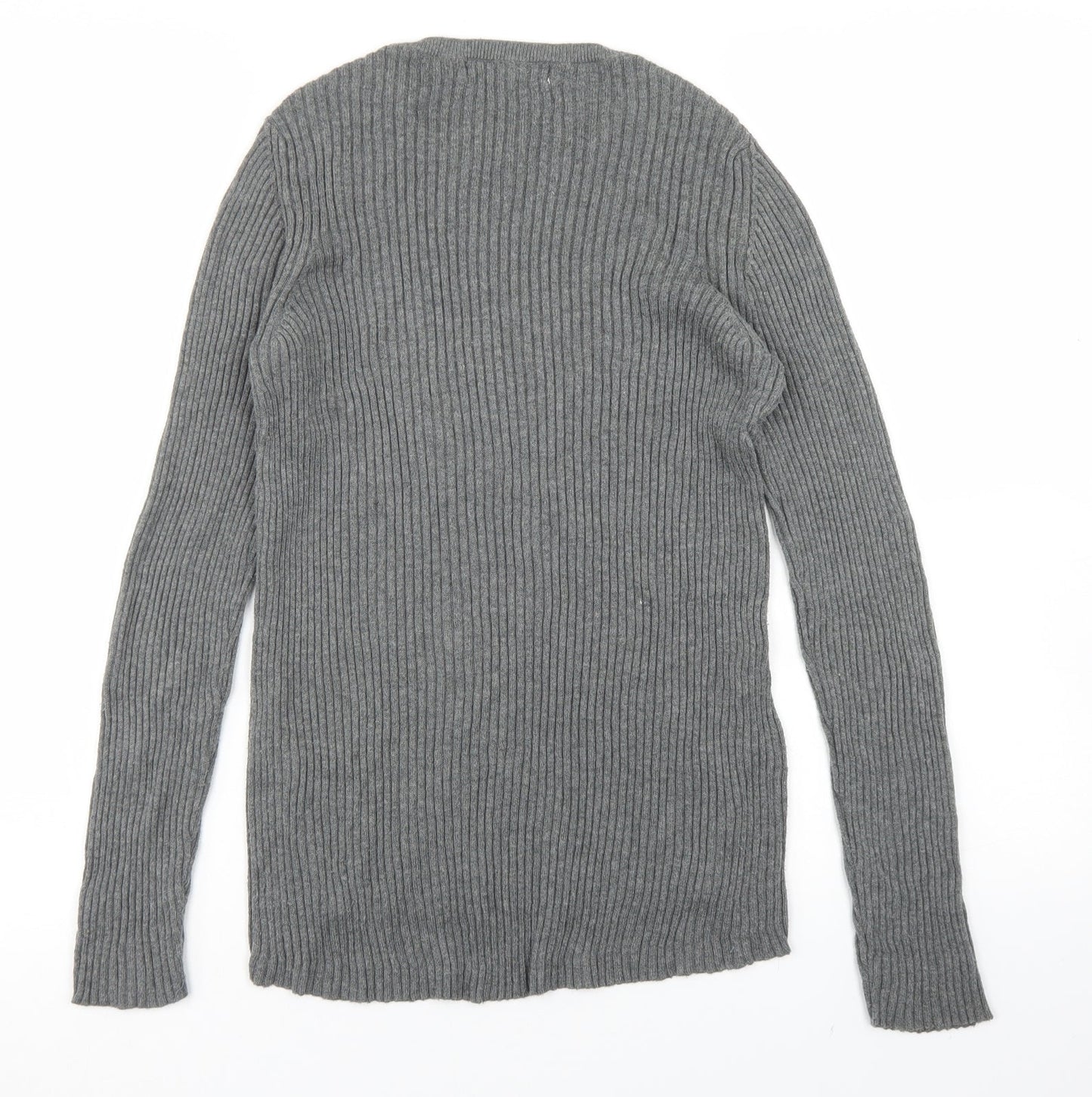 Womens UK Size L Mango Grey Pullover Jumper