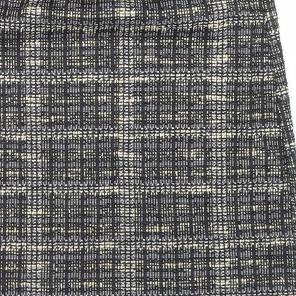 Chemistry Womens Black Plaid Polyester A-Line Skirt Size 8