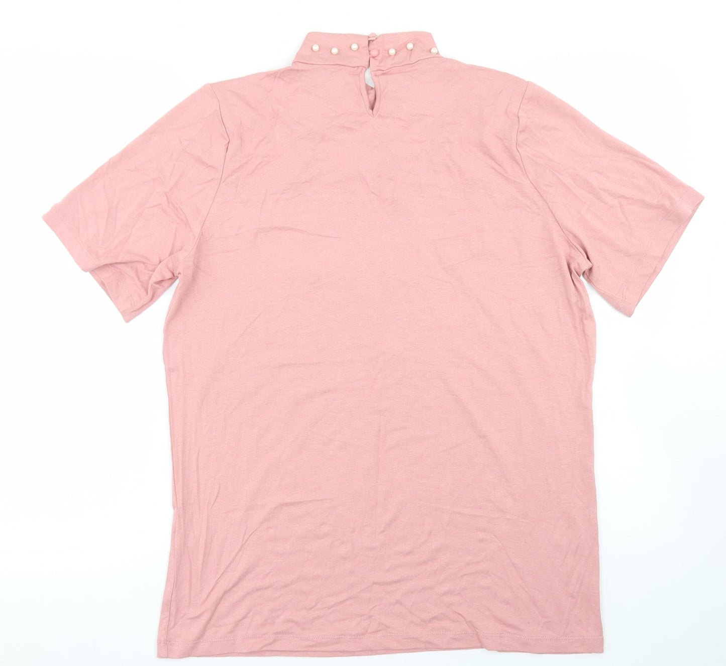 Womens UK Size XL Select Pink Basic T-Shirt