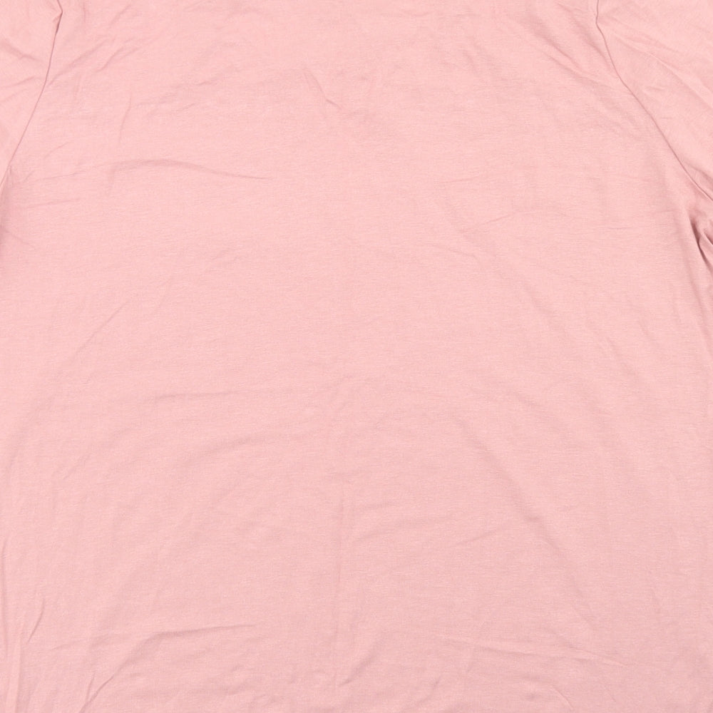 Womens UK Size XL Select Pink Basic T-Shirt