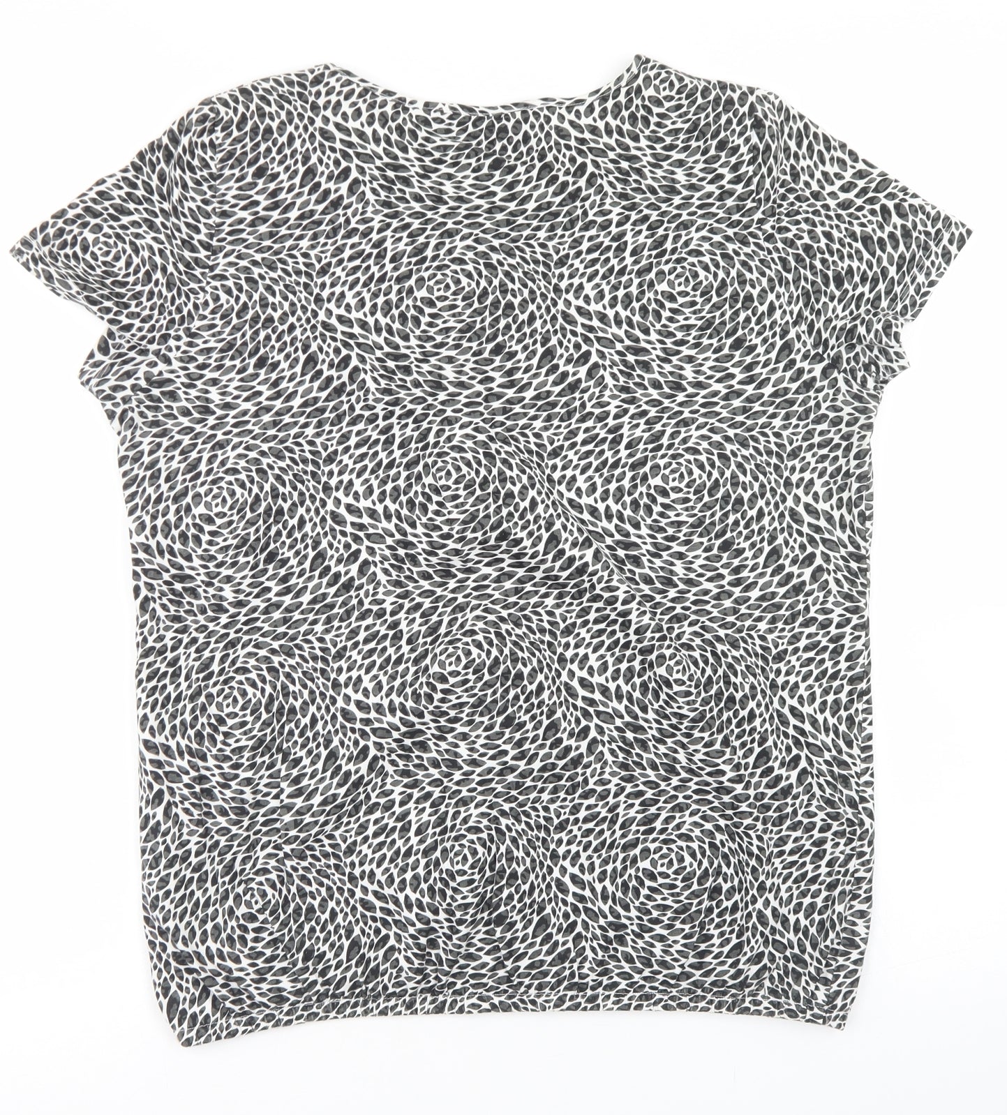 Womens UK Size 14 BM Black Basic T-Shirt