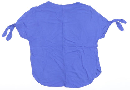 Womens UK Size 8 River Island Blue Basic Blouse