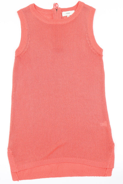 Womens UK Size 10 NEXT Orange Basic T-Shirt