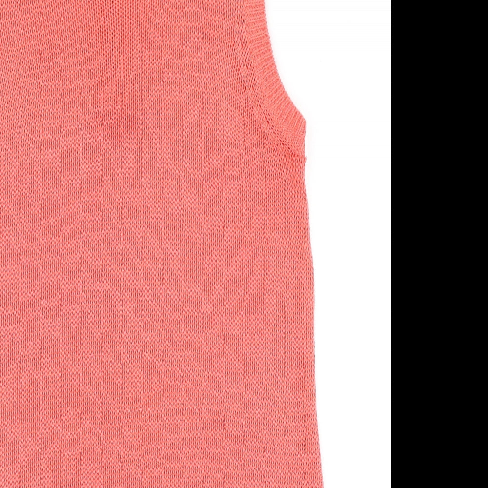 Womens UK Size 10 NEXT Orange Basic T-Shirt