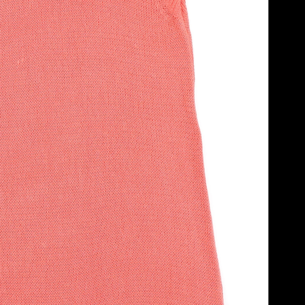 Womens UK Size 10 NEXT Orange Basic T-Shirt