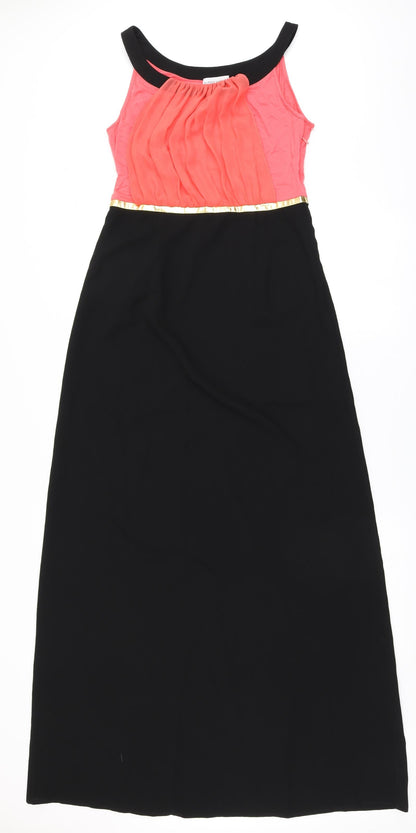 Almost Famous Womens Black  Rayon A-Line  Size 8  Round Neck Zip