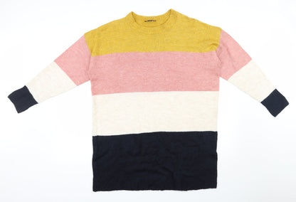 Womens UK Size 12 Preworn Multicoloured Pullover Jumper