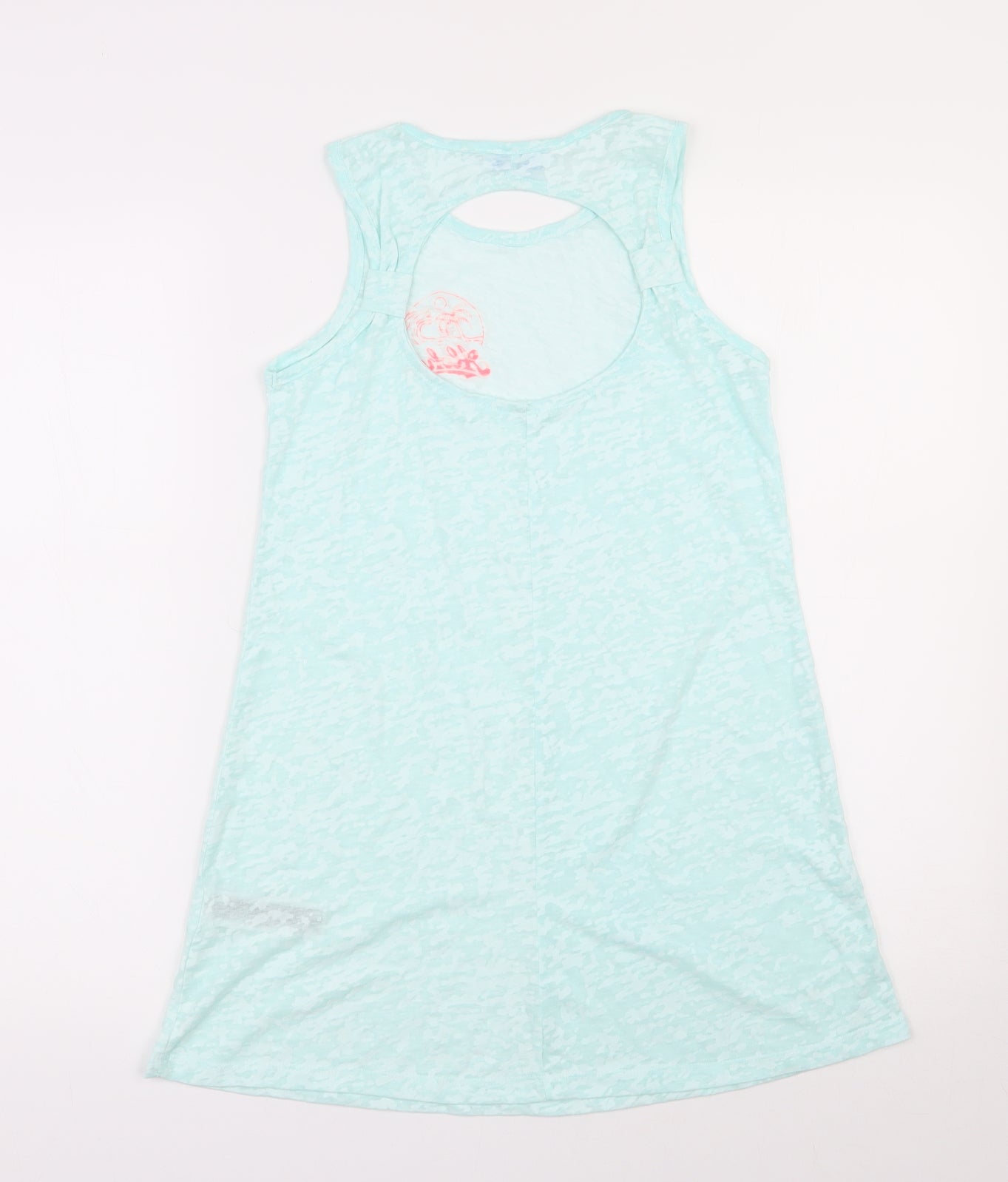 Primark Girls Green  Polyester Tunic Tank Size 10-11 Years Round Neck Pullover
