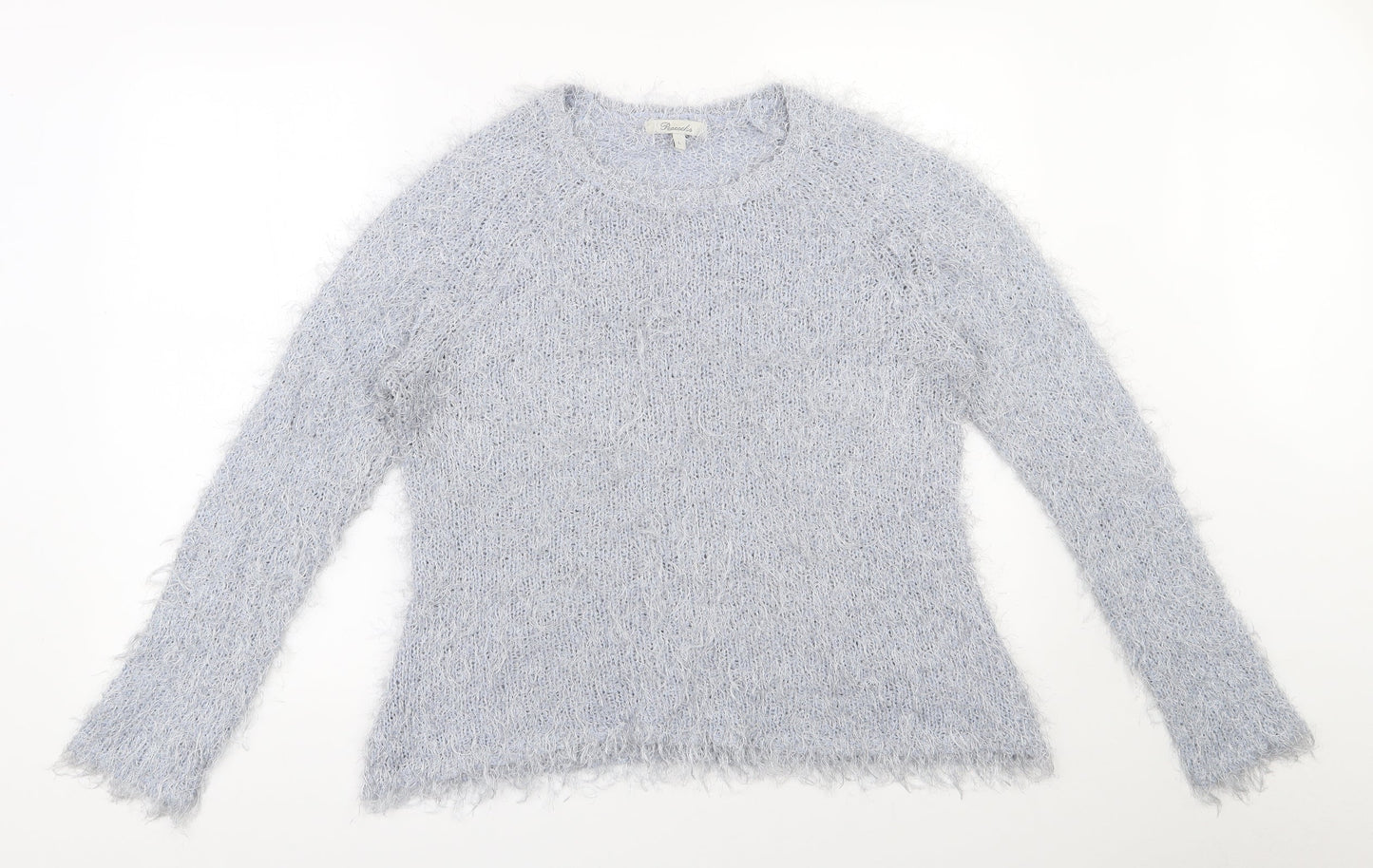 Womens UK Size L Peacocks Blue Pullover Jumper