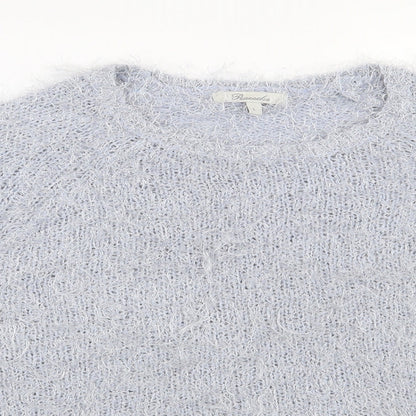 Womens UK Size L Peacocks Blue Pullover Jumper