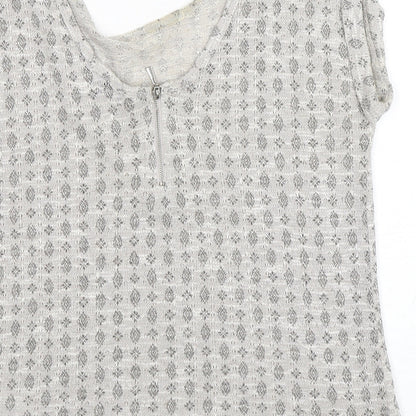 Womens UK Size 10 New Look Grey Pullover Jumper