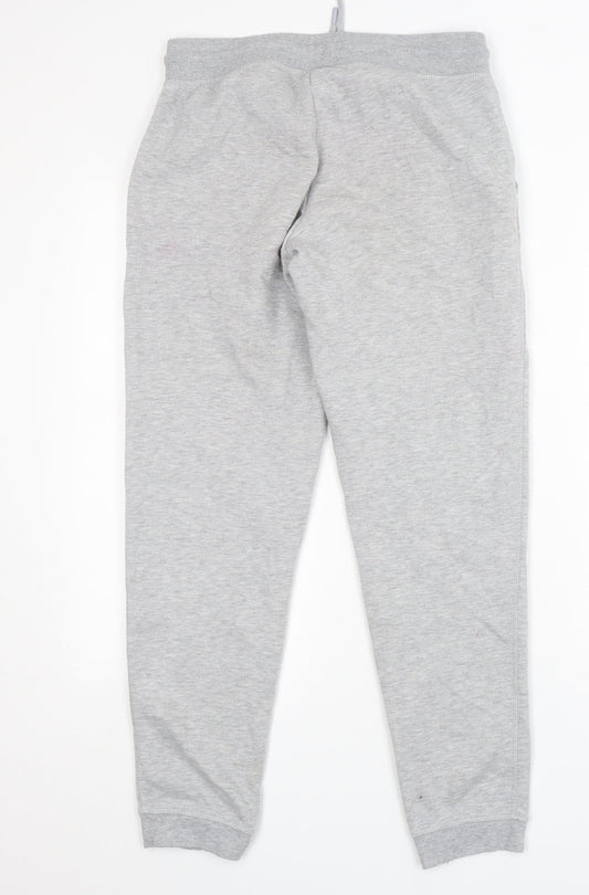 Primark Womens Grey  Cotton Sweatpants Trousers Size 6 L30 in Regular Drawstring