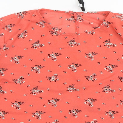 Womens UK Size 10 Warehouse Pink Basic Blouse