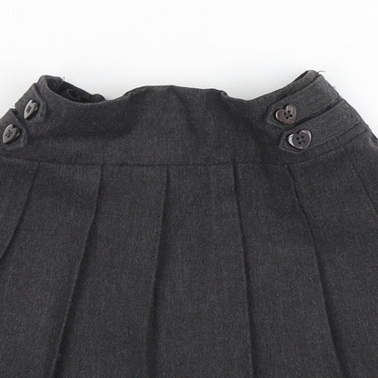 TU Girls Grey  Polyester Pleated Skirt Size 5 Years  Regular  - School Wear
