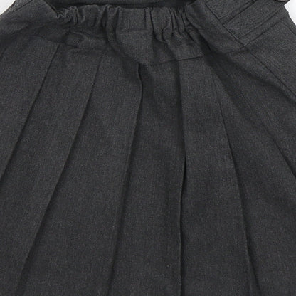 TU Girls Grey  Polyester Pleated Skirt Size 5 Years  Regular  - School Wear