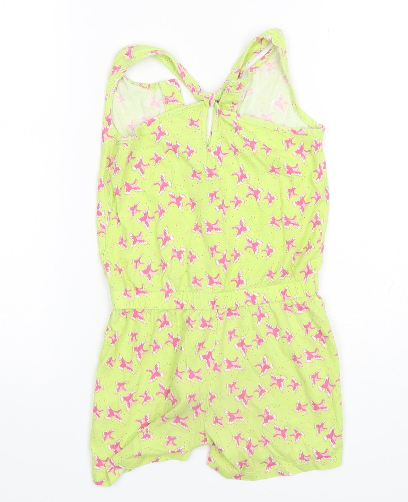 St Bernard Girls Multicoloured Geometric Cotton Playsuit One-Piece Size 6 Years  Pullover - Bird Print