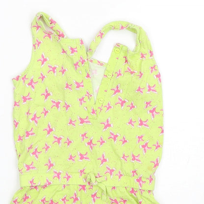 St Bernard Girls Multicoloured Geometric Cotton Playsuit One-Piece Size 6 Years  Pullover - Bird Print