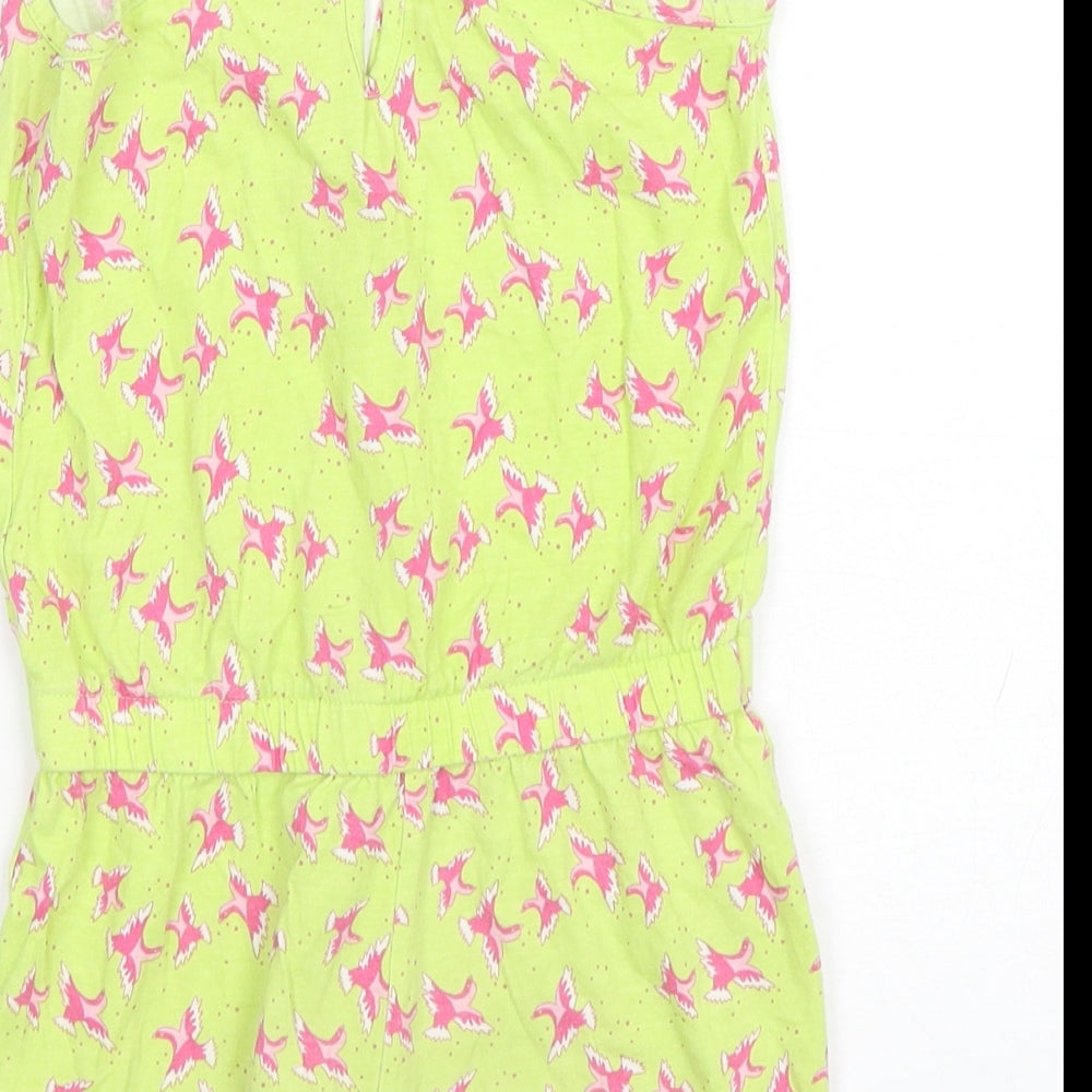 St Bernard Girls Multicoloured Geometric Cotton Playsuit One-Piece Size 6 Years  Pullover - Bird Print