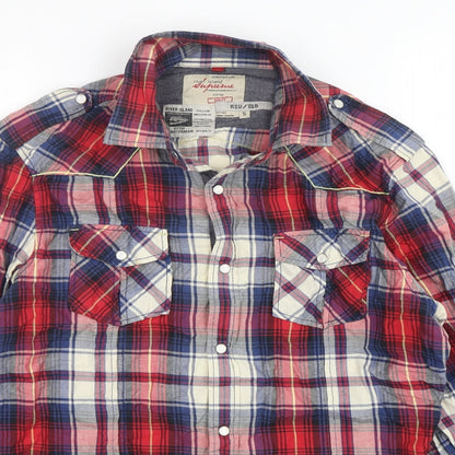 Womens UK Size S River Island Multicoloured Basic Button-Up