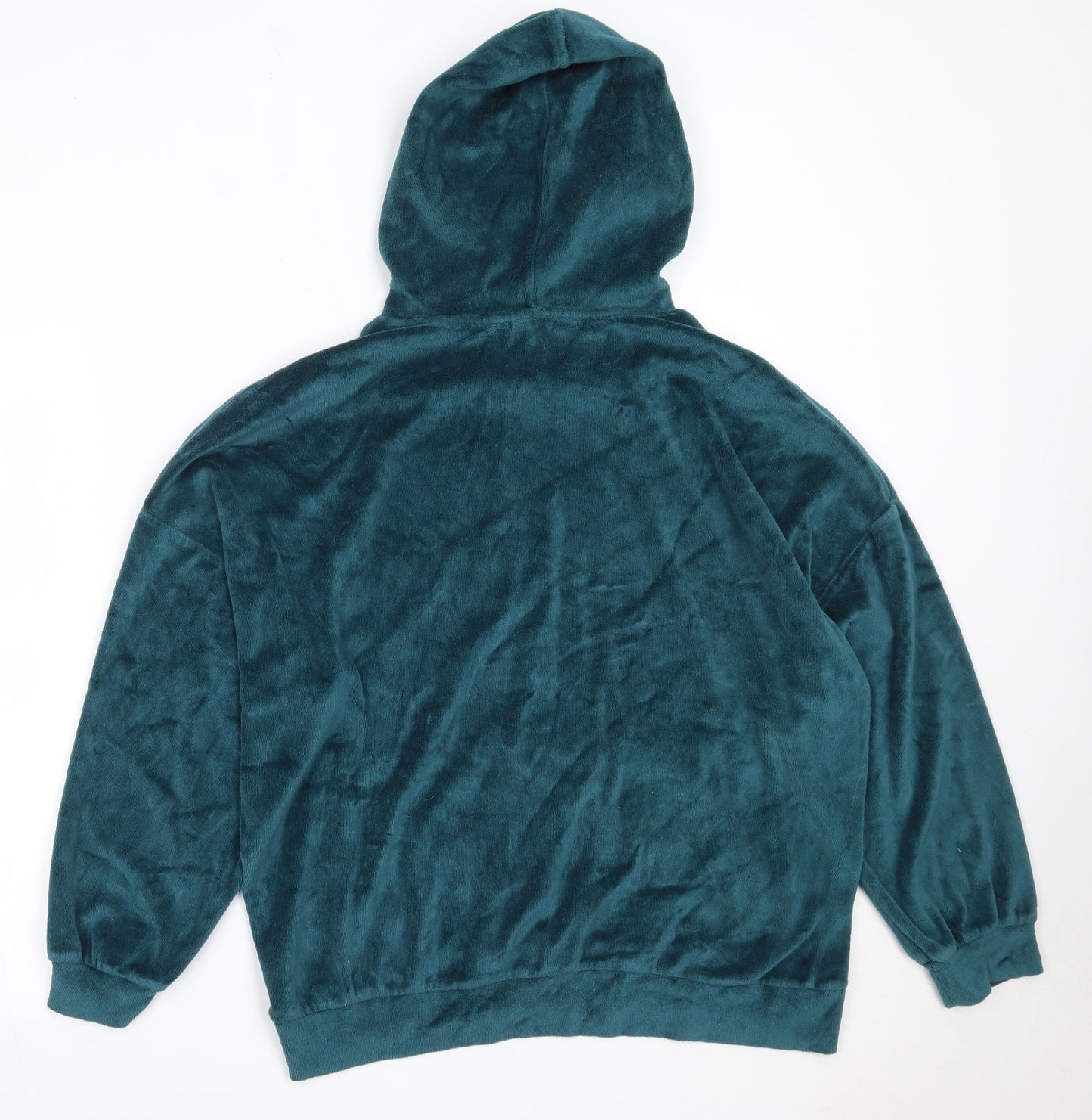 Sparkle & Fade Womens Blue  Cotton Pullover Hoodie Size S