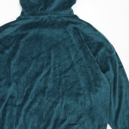 Sparkle & Fade Womens Blue  Cotton Pullover Hoodie Size S