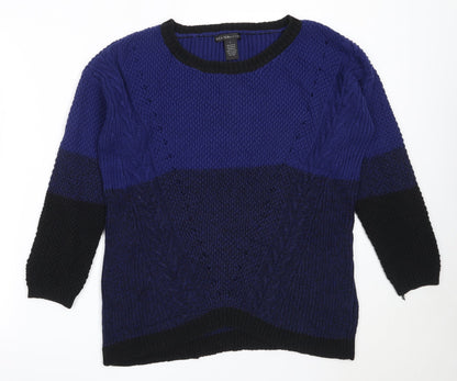 Womens UK Size L Design History Blue Pullover Jumper