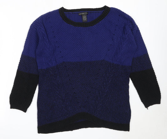 Womens UK Size L Design History Blue Pullover Jumper