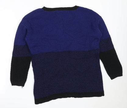 Womens UK Size L Design History Blue Pullover Jumper