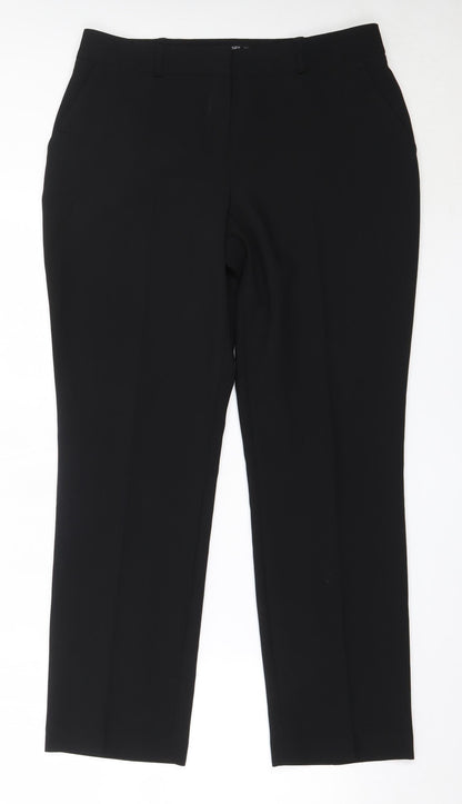Womens UK Size 12 Dunnes Stores Regular Fit  Black Trousers
