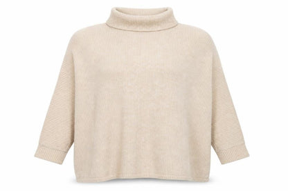 Womens UK Size 14 F&F Beige Pullover Jumper