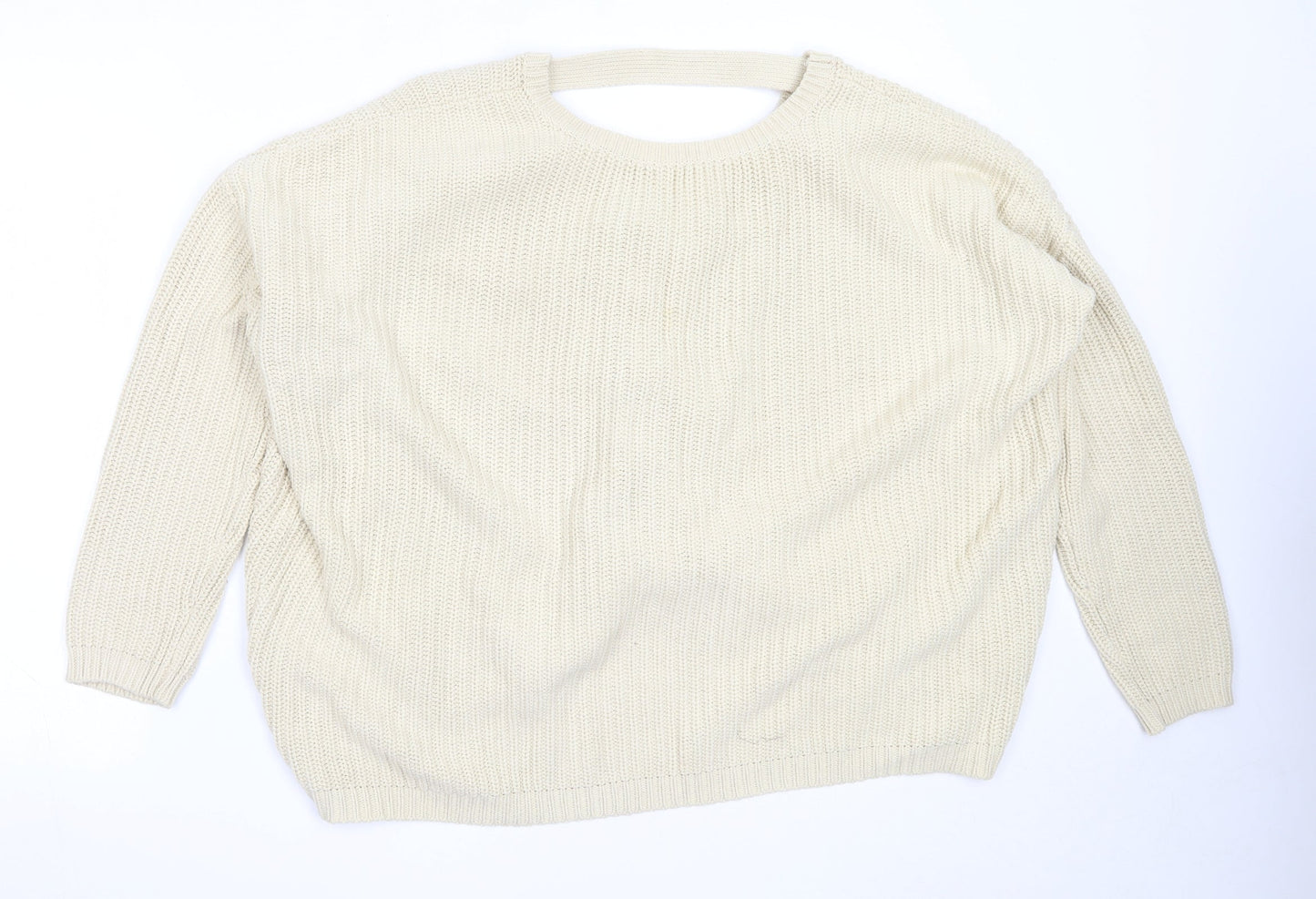 Womens UK Size 14 ASOS Beige Pullover Jumper
