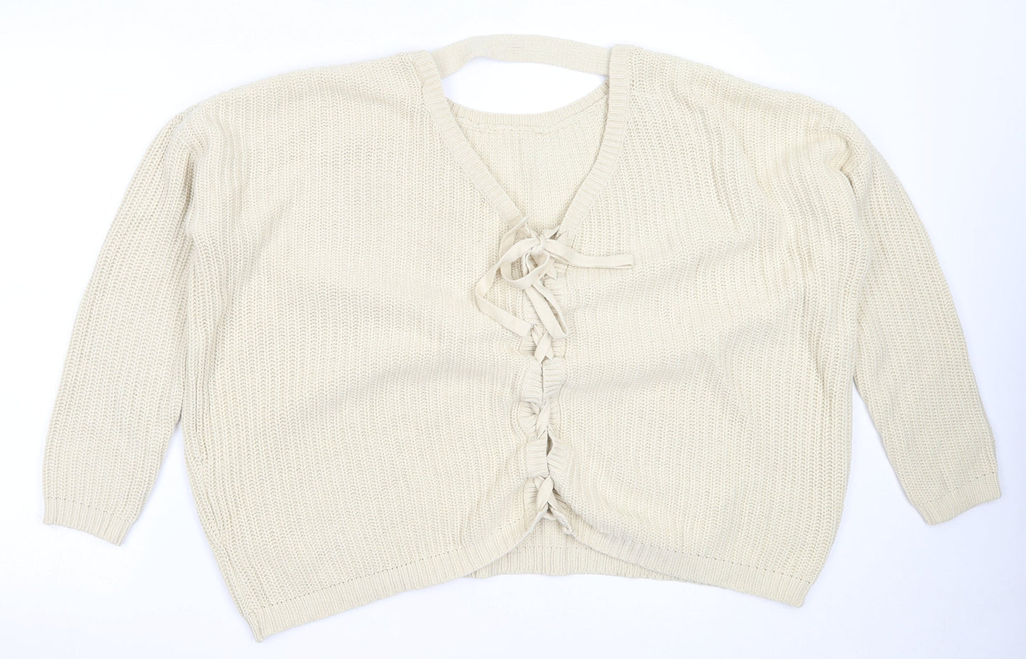 Womens UK Size 14 ASOS Beige Pullover Jumper