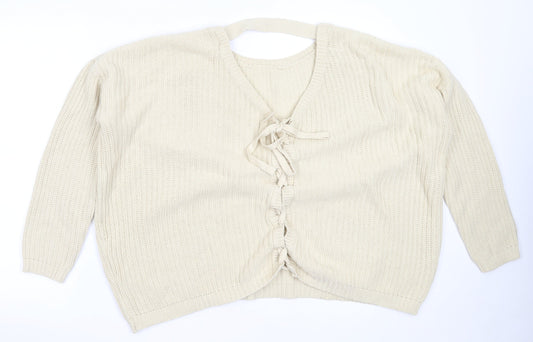 Womens UK Size 14 ASOS Beige Pullover Jumper