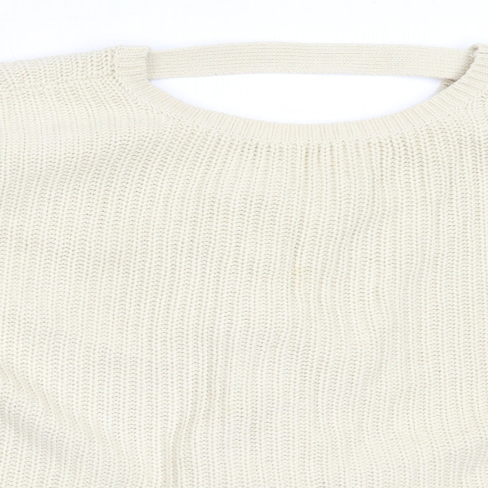 Womens UK Size 14 ASOS Beige Pullover Jumper
