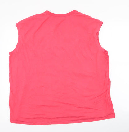 Womens UK Size XL Gallery Pink Jersey Blouse