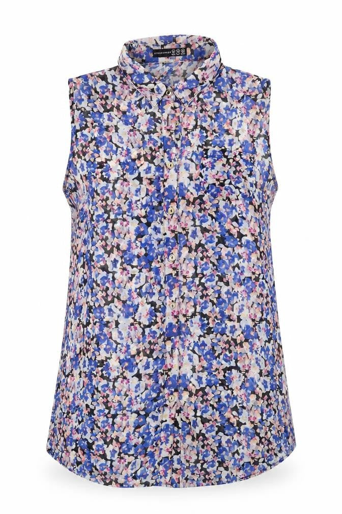 Womens UK Size 10 Atmosphere Multicoloured Basic Blouse