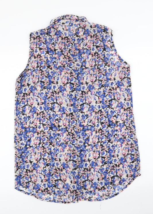 Womens UK Size 10 Atmosphere Multicoloured Basic Blouse