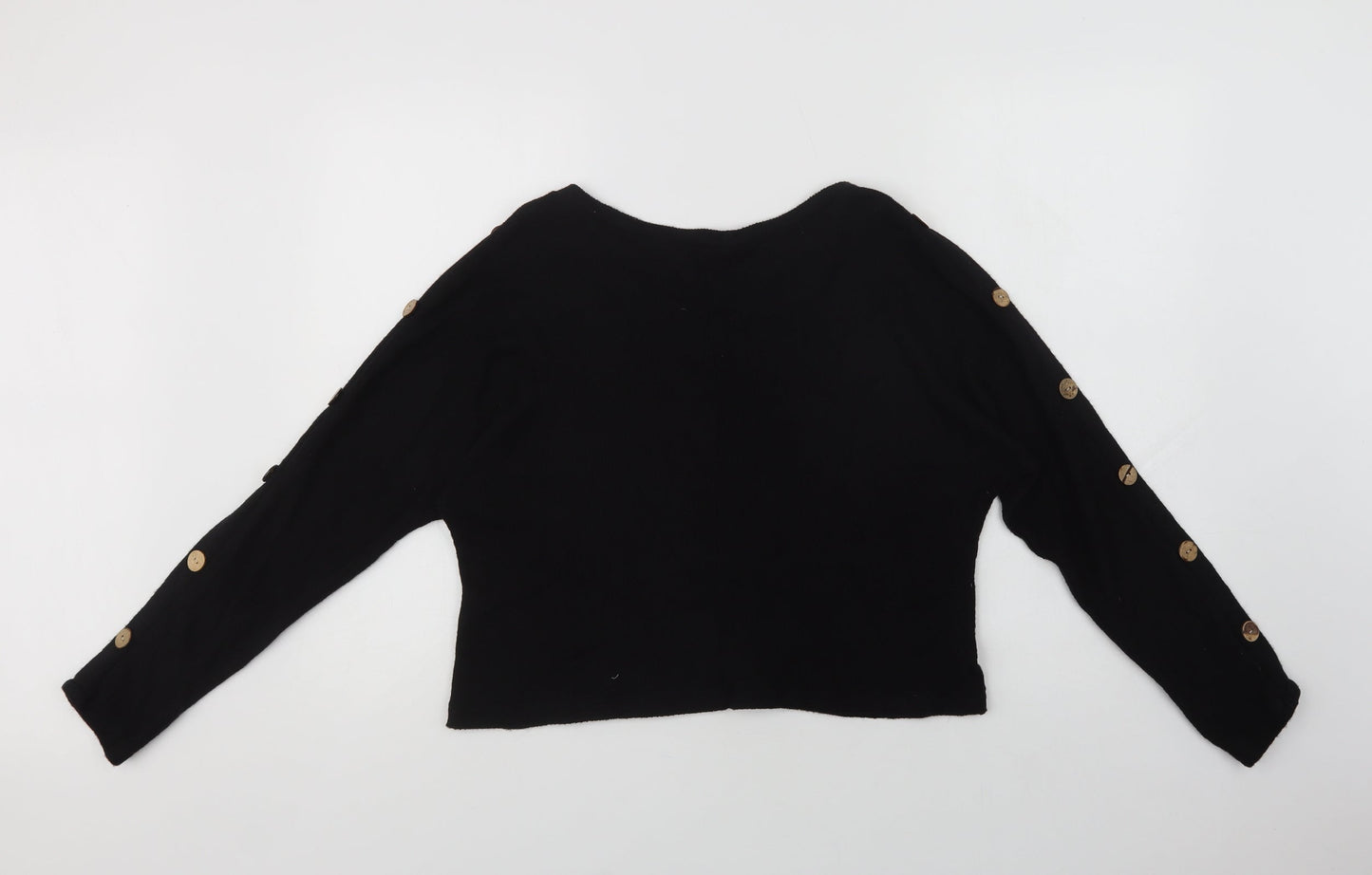 Womens UK Size S Quiz Black Pullover Jumper