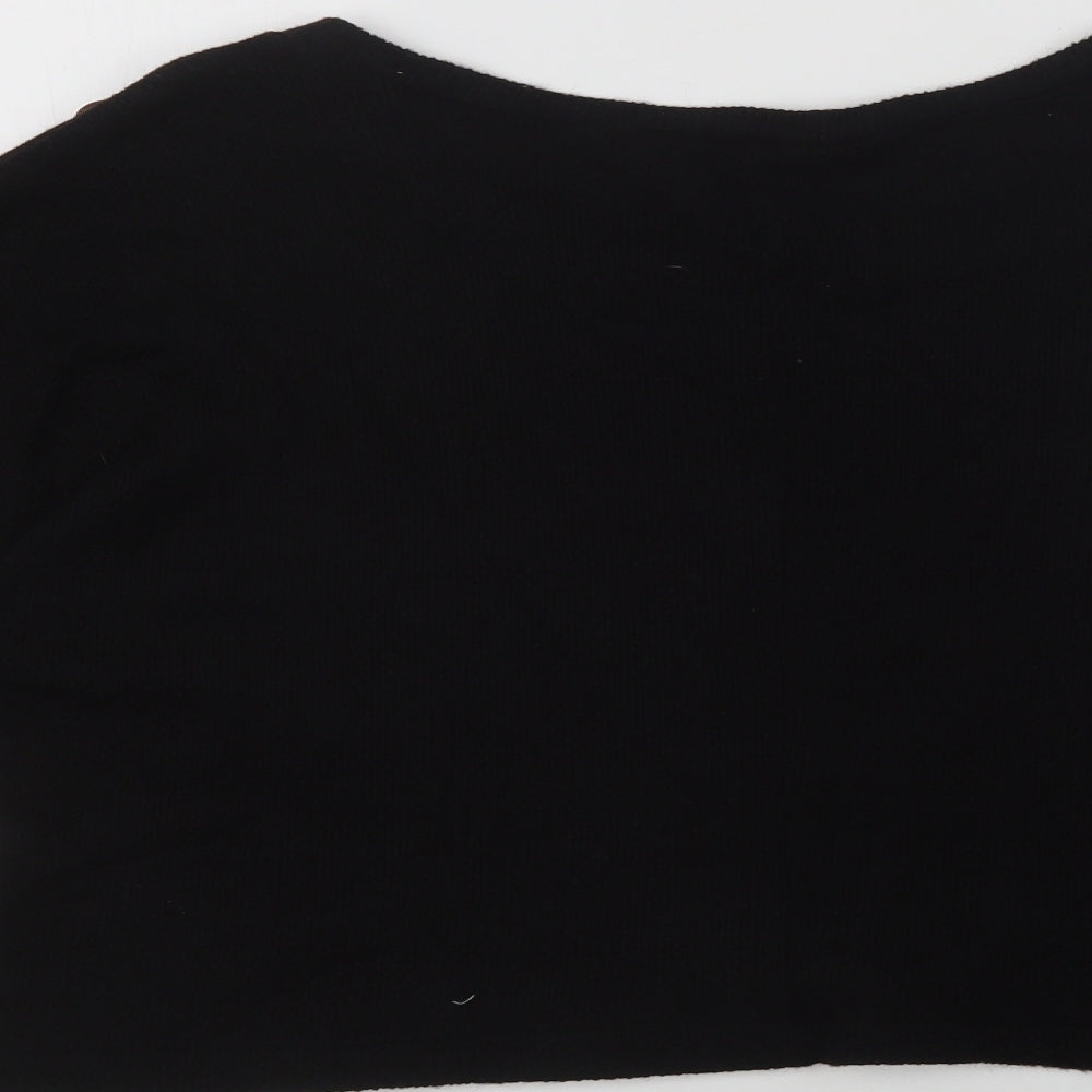 Womens UK Size S Quiz Black Pullover Jumper